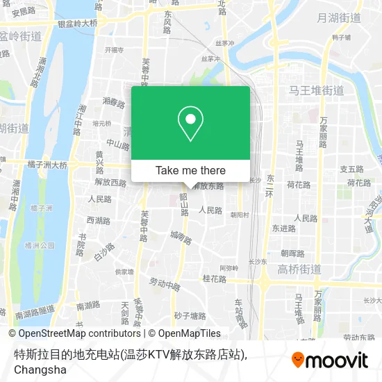 特斯拉目的地充电站(温莎KTV解放东路店站) map