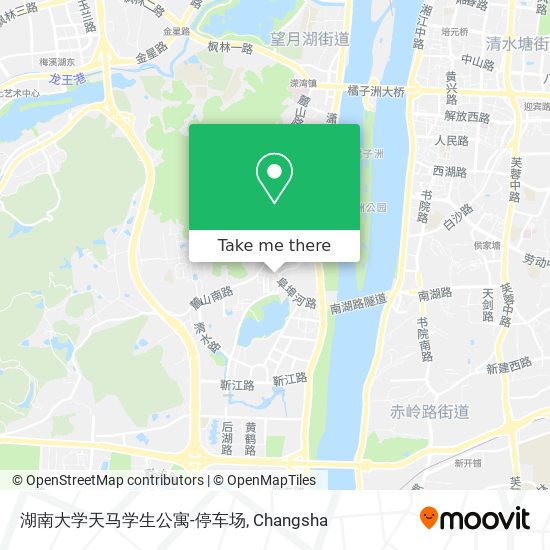 湖南大学天马学生公寓-停车场 map