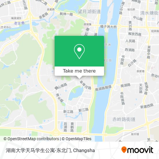 湖南大学天马学生公寓-东北门 map