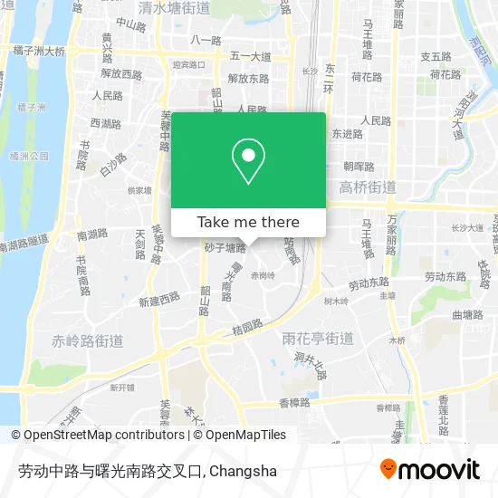劳动中路与曙光南路交叉口 map