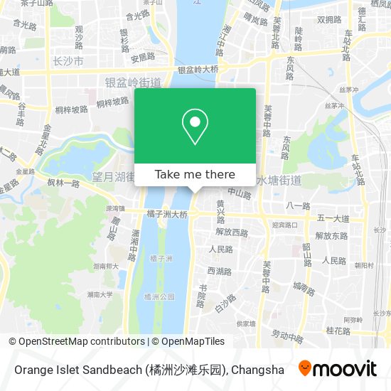 Orange Islet Sandbeach (橘洲沙滩乐园) map