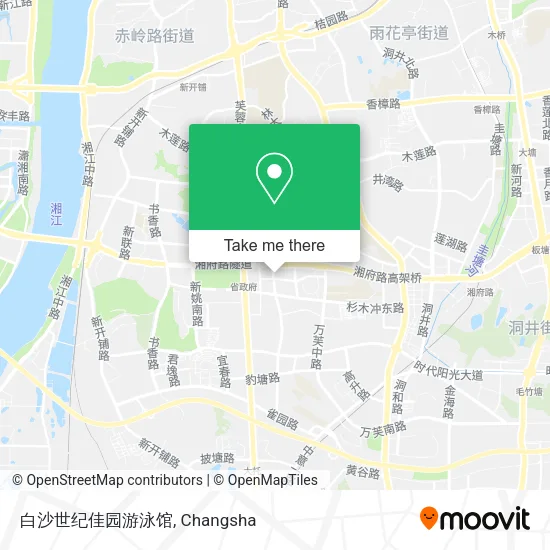 白沙世纪佳园游泳馆 map