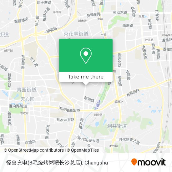 怪兽充电(3毛烧烤粥吧长沙总店) map