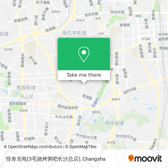 怪兽充电(3毛烧烤粥吧长沙总店) map