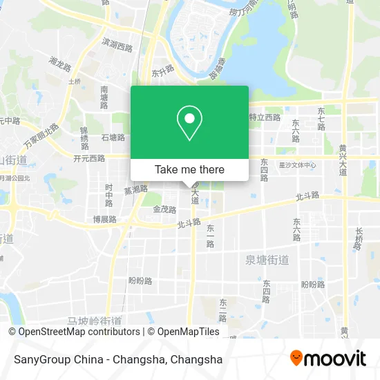 Sany Group China - Changsha map