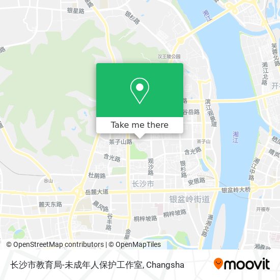 长沙市教育局-未成年人保护工作室 map