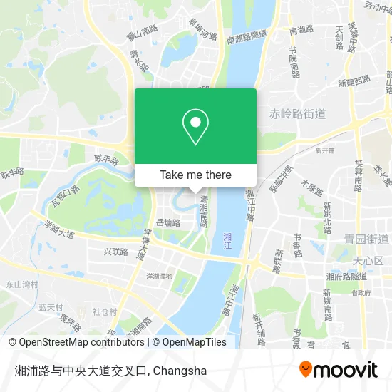 湘浦路与中央大道交叉口 map
