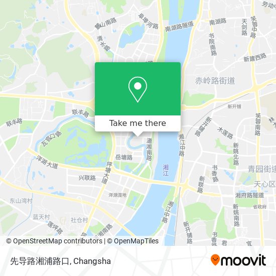 先导路湘浦路口 map