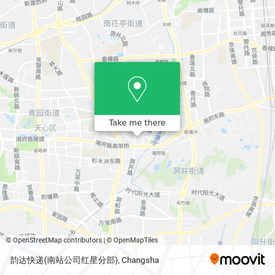 韵达快递(南站公司红星分部) map