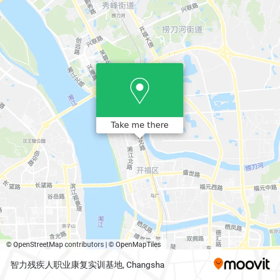 智力残疾人职业康复实训基地 map