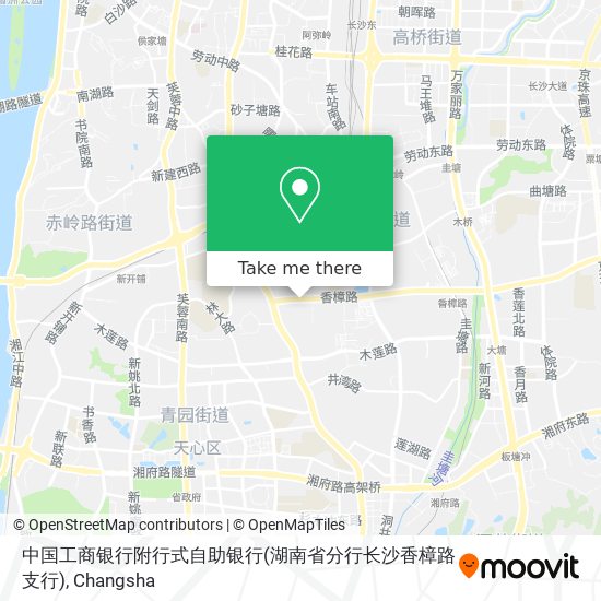 中国工商银行附行式自助银行(湖南省分行长沙香樟路支行) map