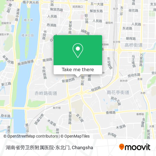 湖南省劳卫所附属医院-东北门 map