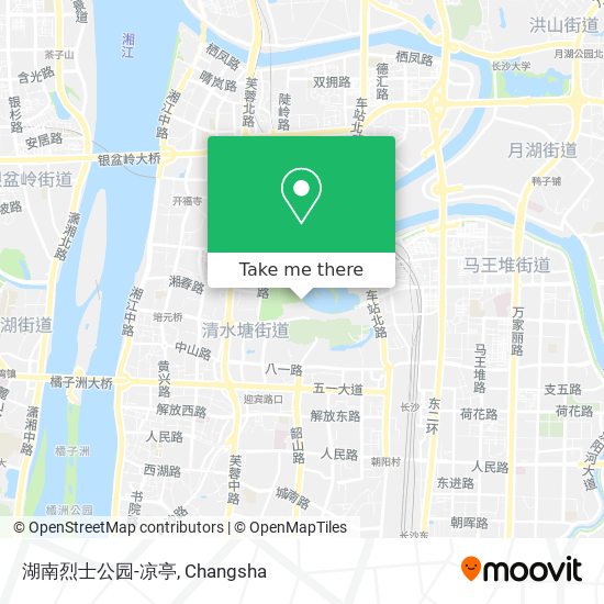 湖南烈士公园-凉亭 map