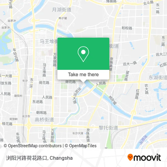 浏阳河路荷花路口 map