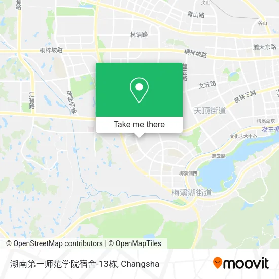 湖南第一师范学院宿舍-13栋 map