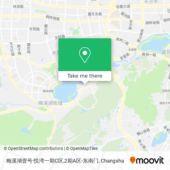 梅溪湖壹号·悦湾一期C区,2期A区-东南门 map