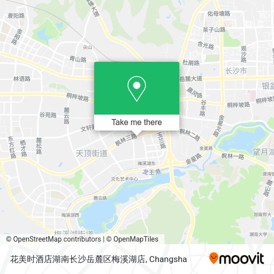 花美时酒店湖南长沙岳麓区梅溪湖店 map