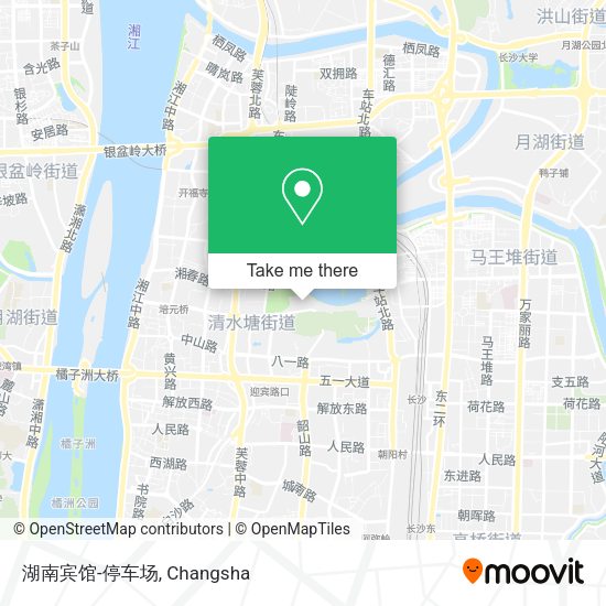 湖南宾馆-停车场 map