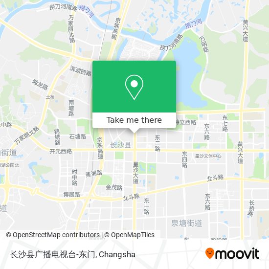 长沙县广播电视台-东门 map