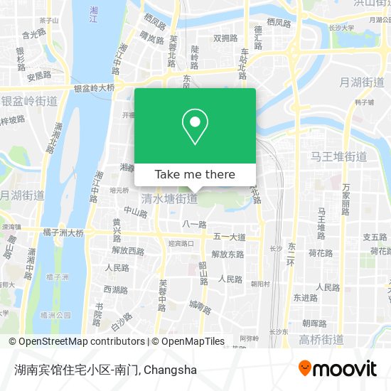 湖南宾馆住宅小区-南门 map