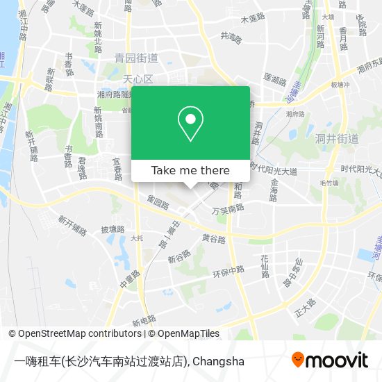 一嗨租车(长沙汽车南站过渡站店) map