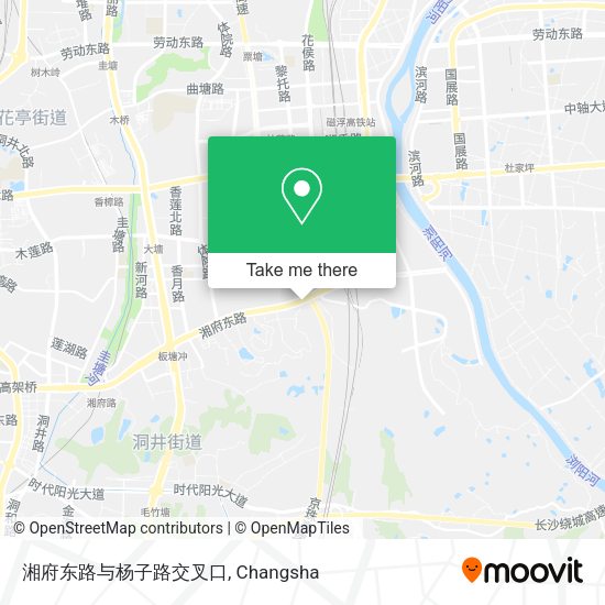 湘府东路与杨子路交叉口 map