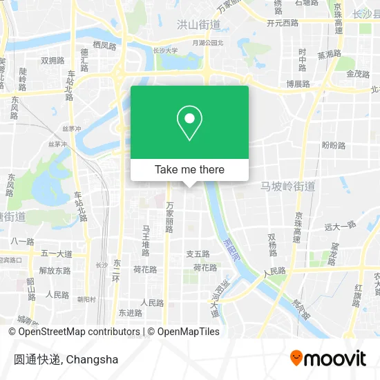 圆通快递 map