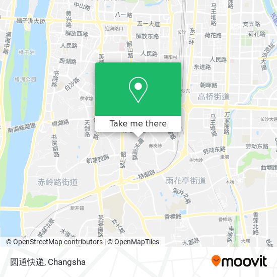 圆通快递 map