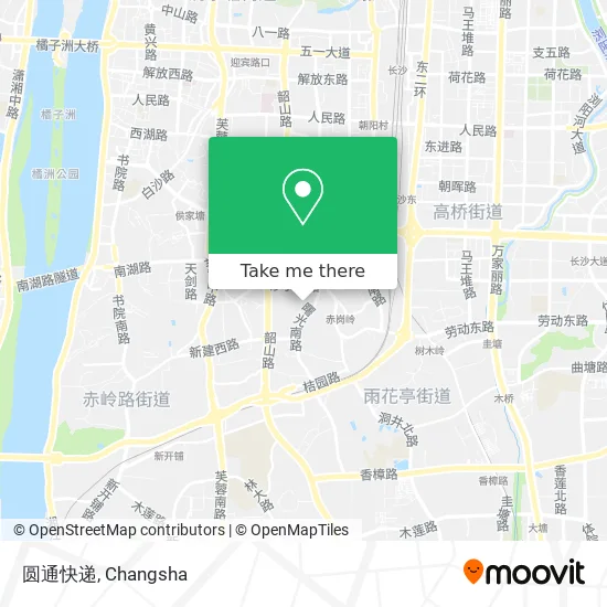 圆通快递 map