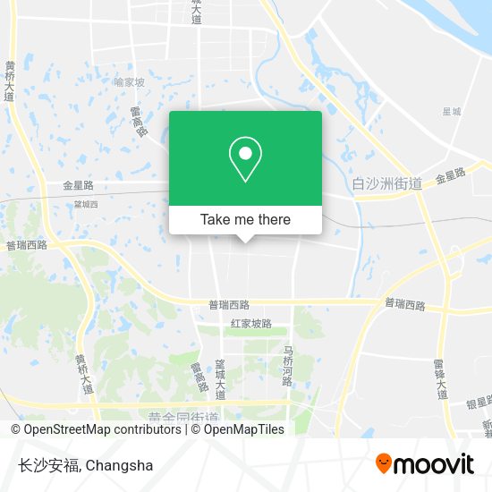 长沙安福 map