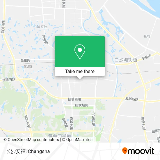 长沙安福 map