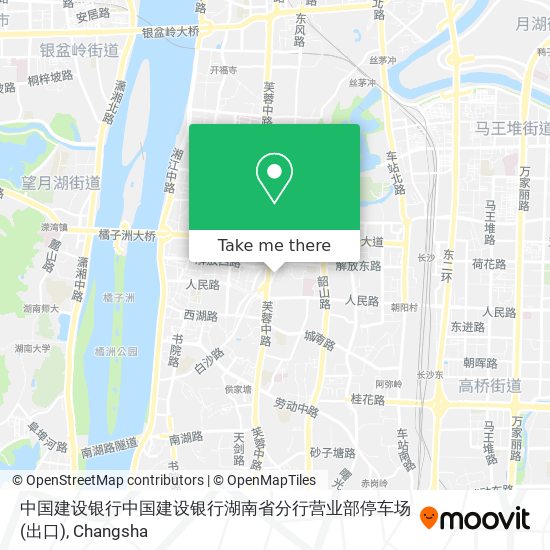 中国建设银行中国建设银行湖南省分行营业部停车场(出口) map