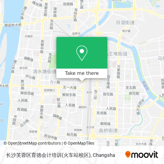 长沙芙蓉区育德会计培训(火车站校区) map