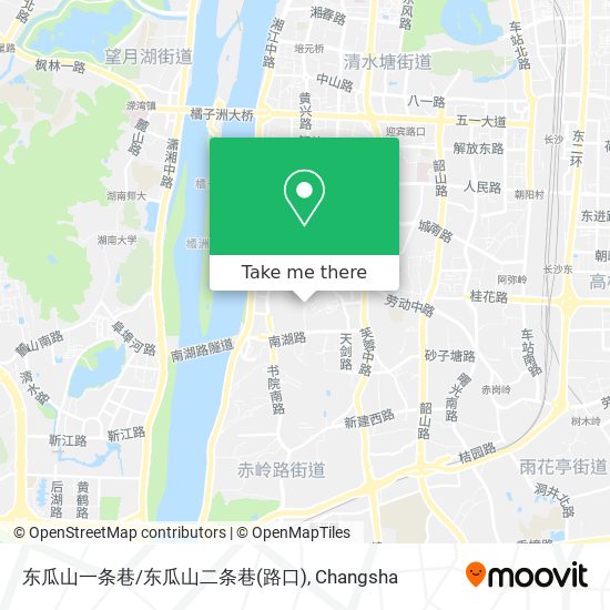东瓜山一条巷/东瓜山二条巷(路口) map