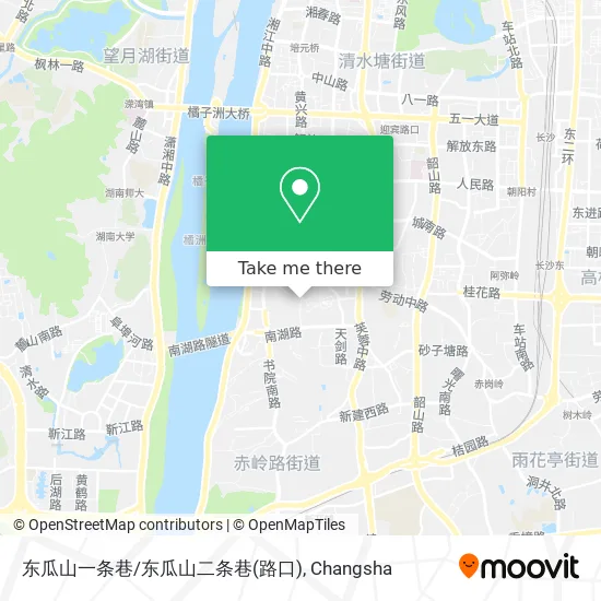 东瓜山一条巷/东瓜山二条巷(路口) map