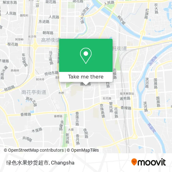 绿色水果炒货超市 map