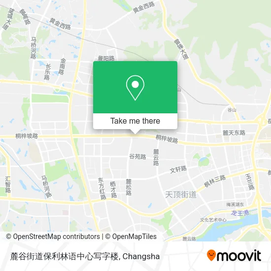 麓谷街道保利林语中心写字楼 map