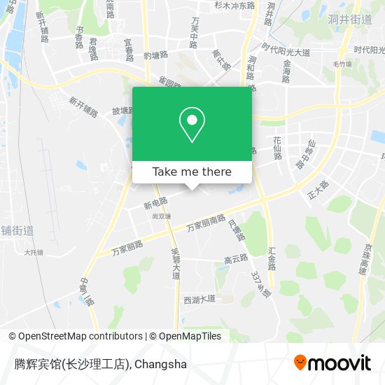 腾辉宾馆(长沙理工店) map