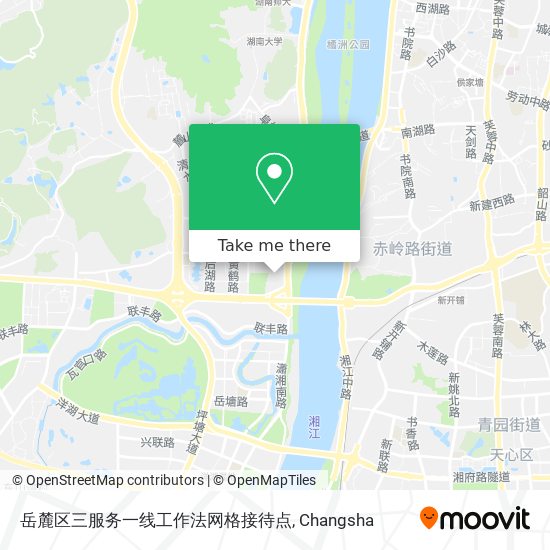 岳麓区三服务一线工作法网格接待点 map