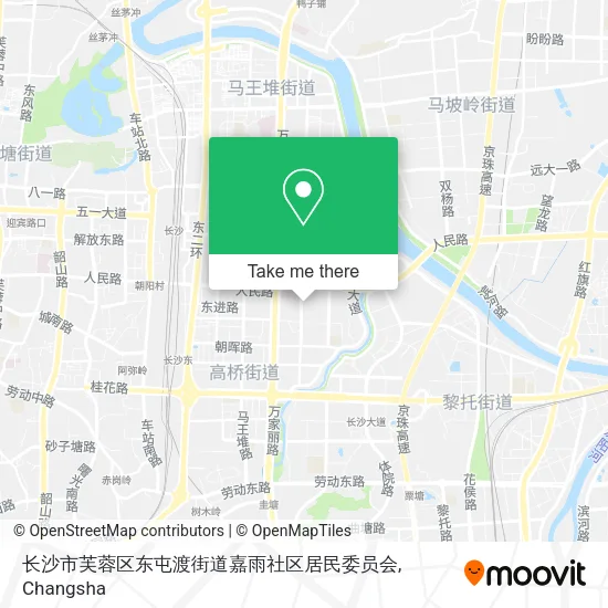 长沙市芙蓉区东屯渡街道嘉雨社区居民委员会 map