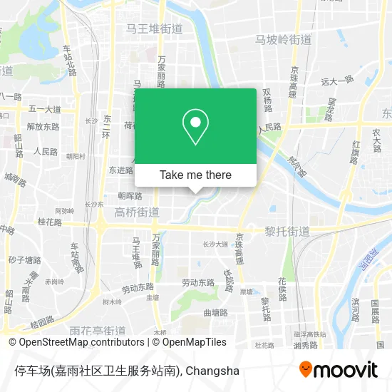 停车场(嘉雨社区卫生服务站南) map