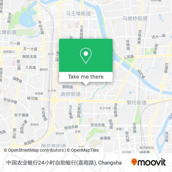 中国农业银行24小时自助银行(嘉雨路) map