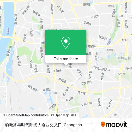 豹塘路与时代阳光大道西交叉口 map