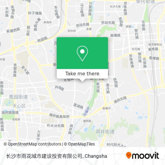 长沙市雨花城市建设投资有限公司 map