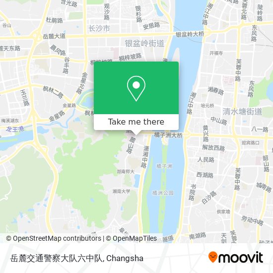 岳麓交通警察大队六中队 map