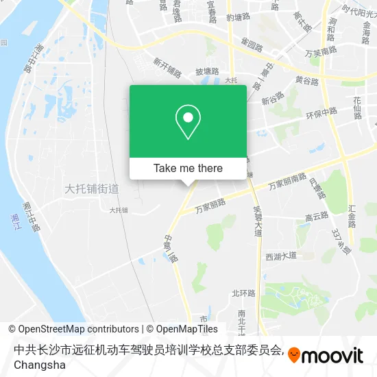 中共长沙市远征机动车驾驶员培训学校总支部委员会 map