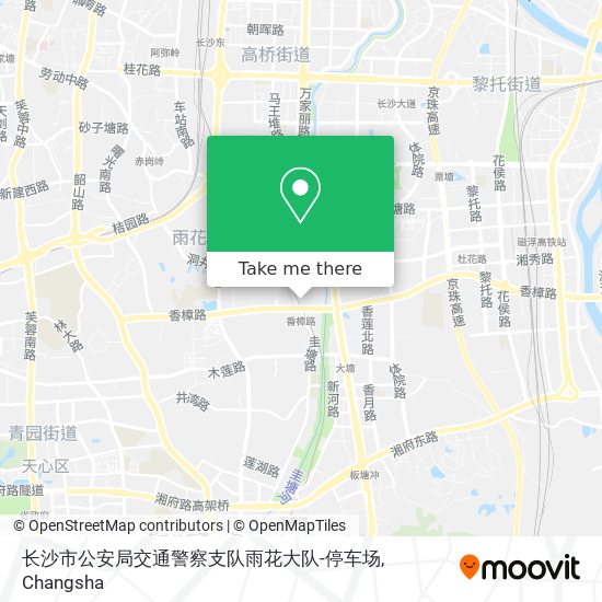 长沙市公安局交通警察支队雨花大队-停车场 map