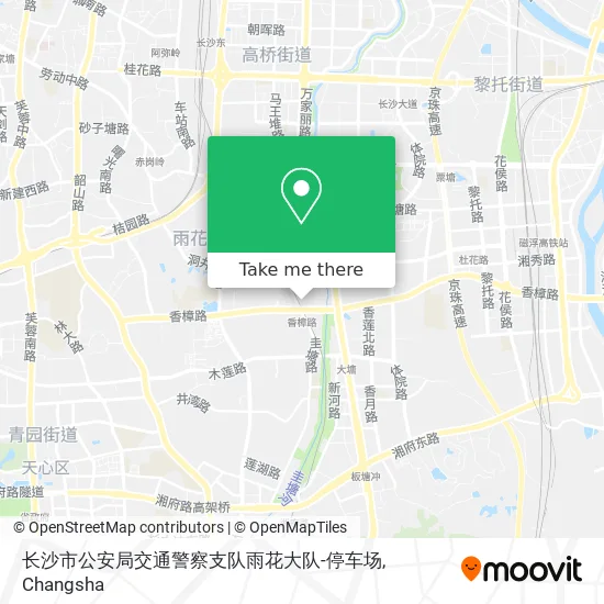 长沙市公安局交通警察支队雨花大队-停车场 map