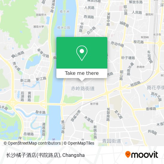 长沙橘子酒店(书院路店) map