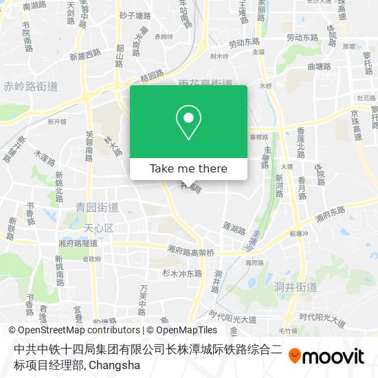 中共中铁十四局集团有限公司长株潭城际铁路综合二标项目经理部 map